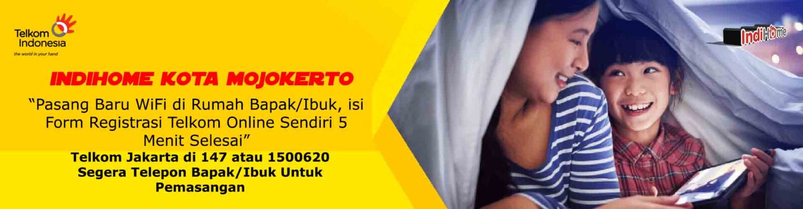 IndiHome Mojokerto Pedesaan Registrasi Cara Registrasi Online | Promo Paket Harga